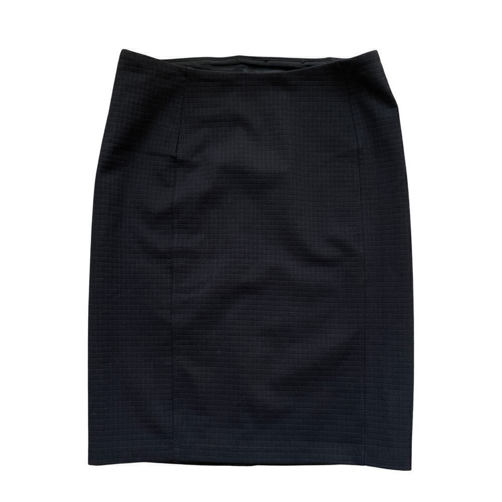 Liverpool Size 6 Pencil Skirt | Black Grid Texture, Career Stretch Fit, NWOT
